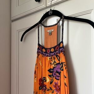 Ecote Orange Floral Dress